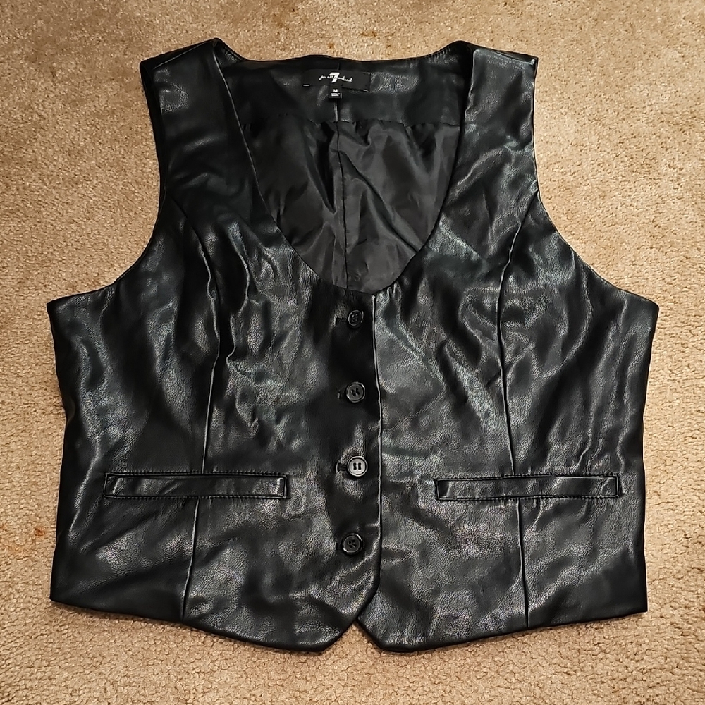 7 For All Mankind Black Vest
